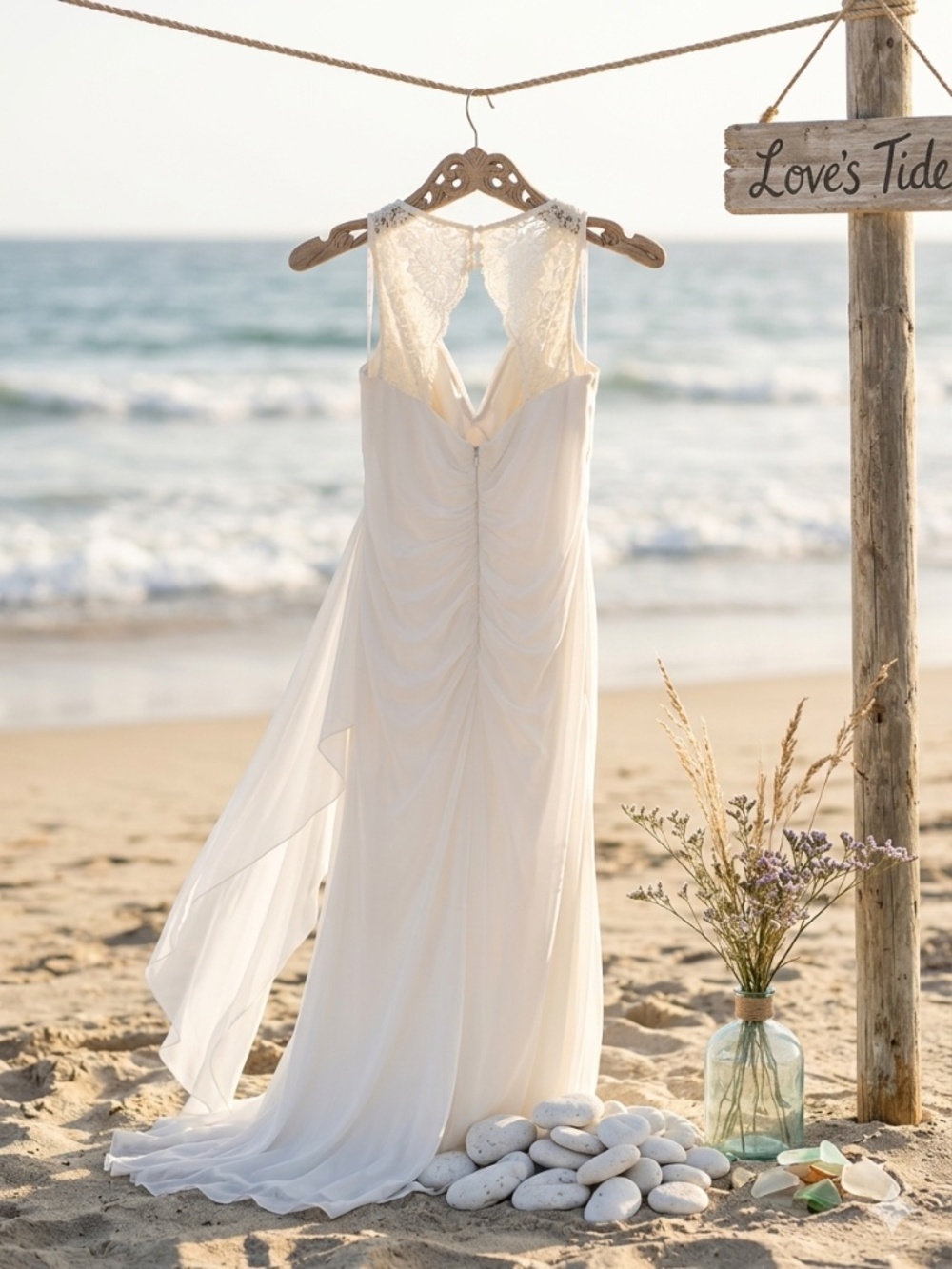 Beach  wedding dress